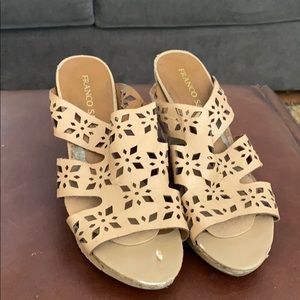 Franco Sarto beige heels